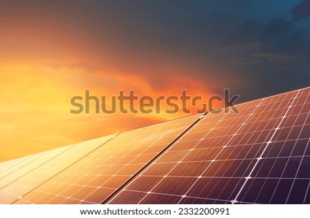 Similar – Image, Stock Photo modern photovoltaic system on a roof