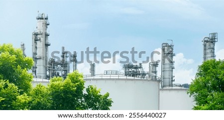 Similar – Image, Stock Photo Chimney Tree Factory Sky