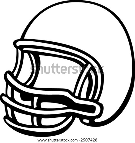 Football Helmet Stock Vector Illustration 2507428 : Shutterstock