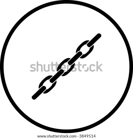 Chain Symbol Stock Vector Illustration 3849514 : Shutterstock
