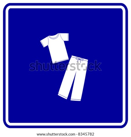 Pajamas Sign Stock Vector Illustration 8345782 : Shutterstock