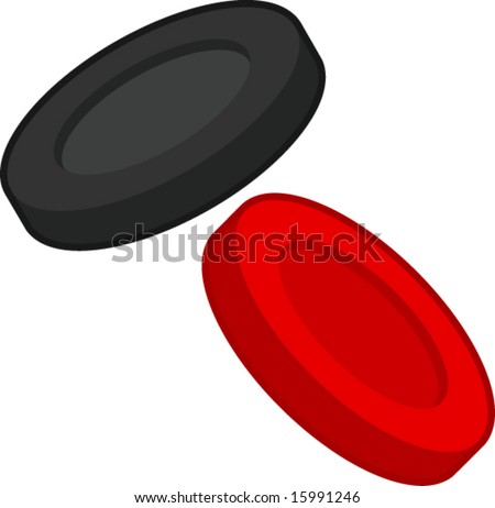 Checkers Game Chips Stock Vector Illustration 15991246 : Shutterstock