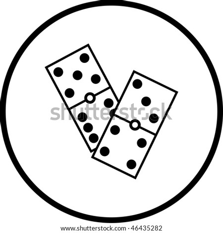 Dominoes Game Pieces Symbol Stock Photo 46435282 : Shutterstock