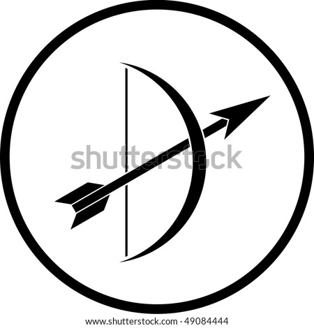 Bow And Arrow Symbol Stock Photo 49084444 : Shutterstock