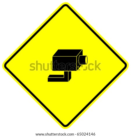 Closed Circuit Television System Security Camera Sign Stock Photo ...