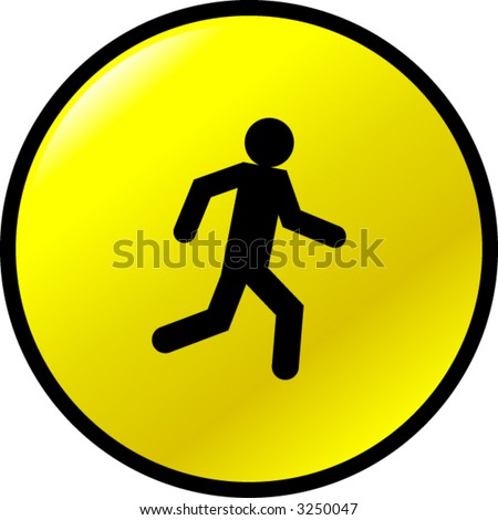 running pedestrian button