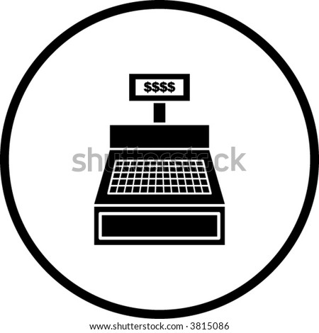 cash register machine symbol