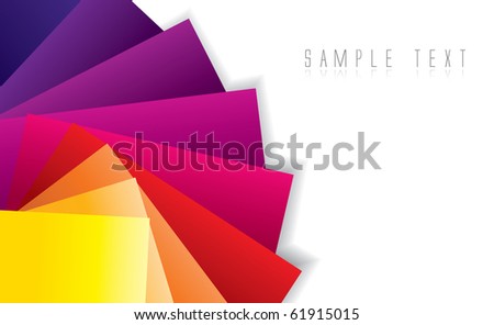 Abstract color spectrum background in editable vector format
