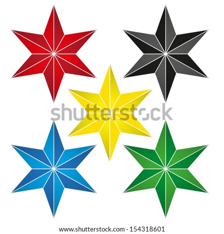 Christmas Stars Stock Vector Illustration 154318601 : Shutterstock