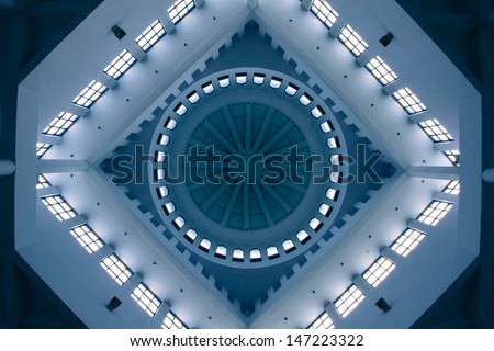 Dome or ceiling of Church or mosques.