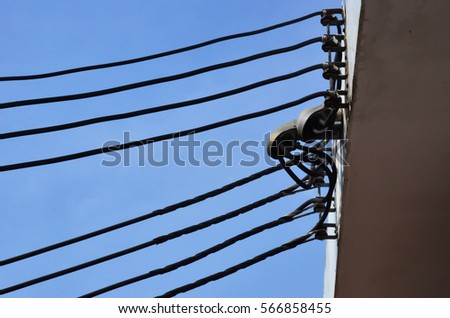 Similar – Image, Stock Photo room divider Bridge Sky