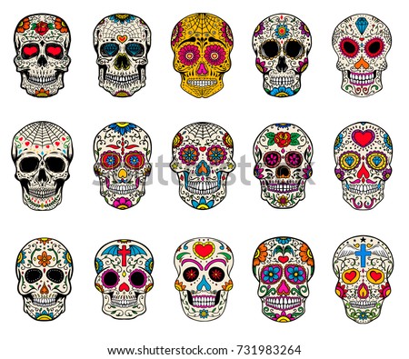 free sugar skull vector