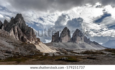 Similar – Image, Stock Photo Cloud drama and lakeside with reflection in moor lake