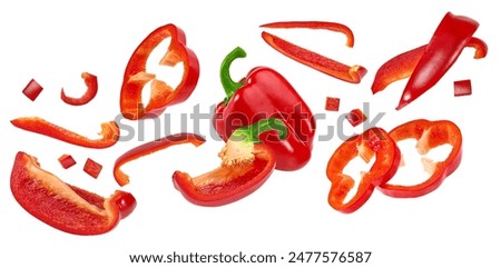 Similar – Image, Stock Photo colourful pepper in the drawer