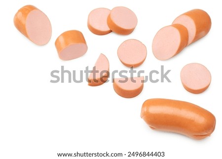 Similar – Image, Stock Photo White sausage boiled in a ceramic pot. Bavarian veal sausage. German traditional food