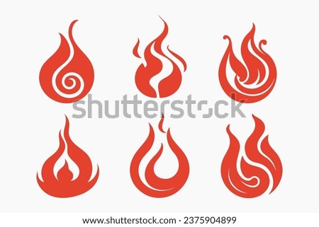 a close up of a fire icon set on a white background
