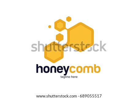 Honey Comb Logo Template Design Vector, Emblem, Design Concept, Creative Symbol, Icon