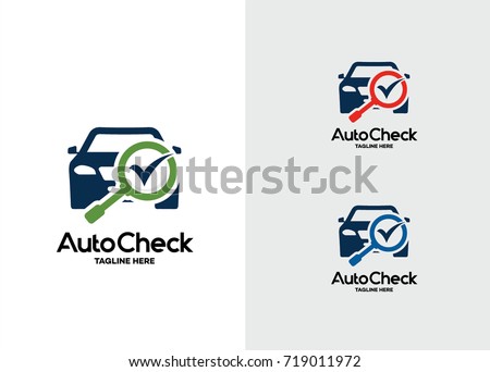 Auto Check Logo Template Design Vector, Emblem, Design Concept, Creative Symbol, Icon