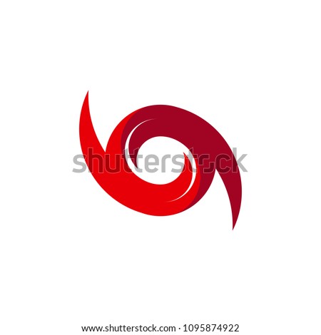 Hurricane Logo Symbol. Abstract Hurricane icon