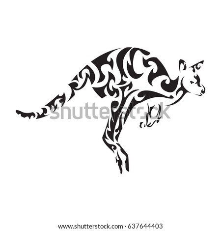 kangoroo tribal icon