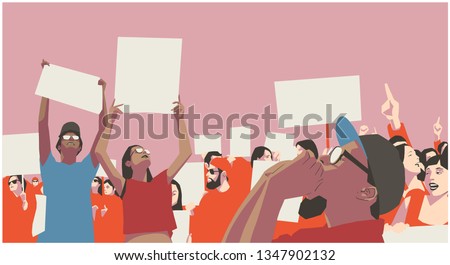 Similar – Image, Stock Photo Racism in America / USA