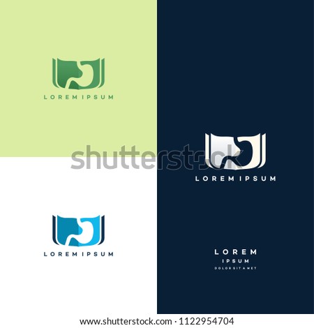 Stomach Logo designs, Stomach Education logo, Book logo template