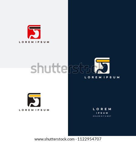 Stomach Logo designs, Stomach Education logo, Book logo template