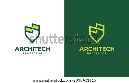 Home Shield Logo designs concept vector, Building Shield Protector Logo template