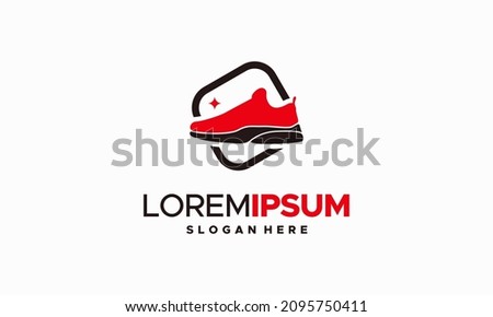 Iconic Shoe Logo designs concept vector, Sneaker Logo template, Shoes Shop Logo Template Design