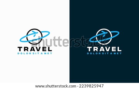 Travel Agencies logo designs Concept template, Plane Travel logo template