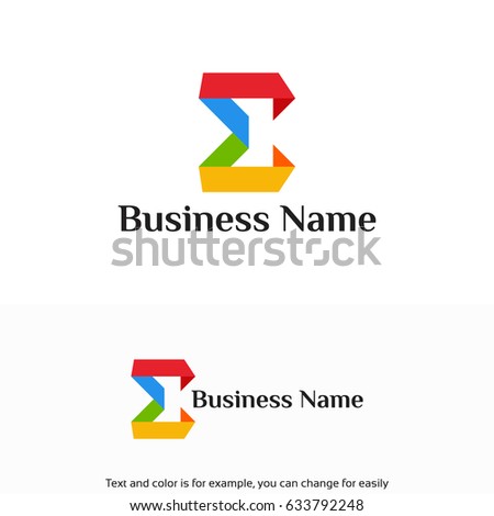 Modern Education logo designs template, Modern Sigma Logo