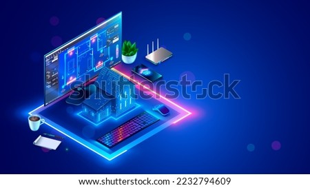 Smart home system programming software. Engineering development of smart house system. Design project in CAD programs of Smart building. Engineering setting up work scenarios IOT. Internet of things.