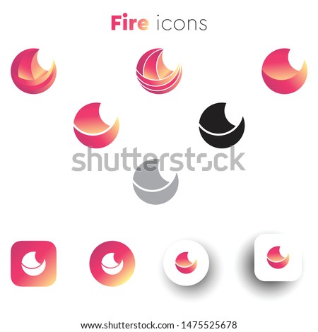 Fire icons for your mobile application