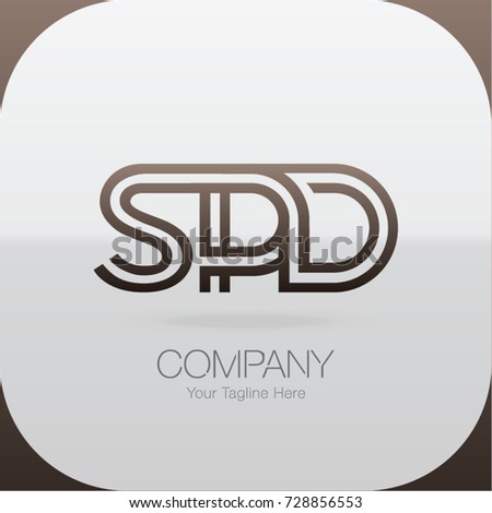 Logo Letter Combinations S, P and D. 3 Letter Combinations