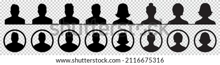 Similar – Image, Stock Photo Transparent head silhouette