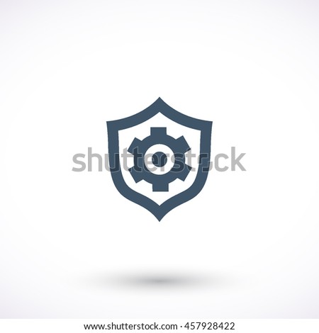 Support vector icon. Graphic symbol for web design, logo. Isolated sign on a white background.
