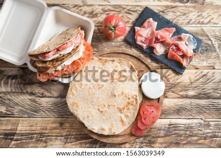 Similar – Foto Bild Piadina typisch italienisches Essen