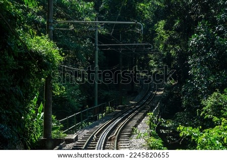 Similar – Image, Stock Photo Cogwheels and overhead line of the Berlin tram