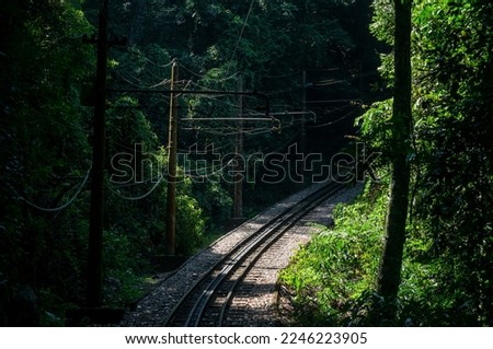 Similar – Image, Stock Photo Cogwheels and overhead line of the Berlin tram