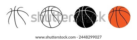 Basketball ball vector icons. Basketball ball icon