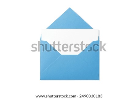 Similar – Image, Stock Photo Blue letter Letter (Mail)