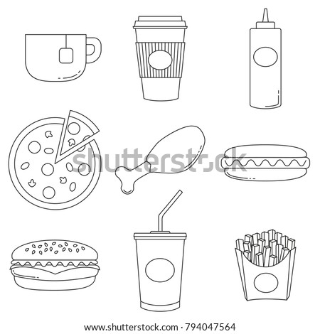 Download Unhealthy Food Coloring Pages At Getdrawings Free Download