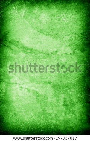 texture of the green polished concrete wall with scratches for background