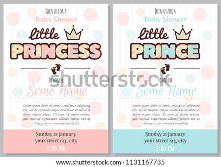 Baby Shower Invitation Card Download Free Vector Art Stock