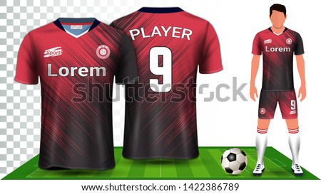 Download 31+ Mens Full Soccer Kit With Open Collar Mockup Front ...