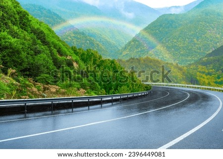 Similar – Image, Stock Photo rainbow Trip Adventure