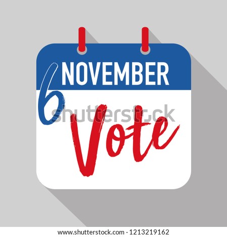 reminder to vote in the United states midterm election on November 6th