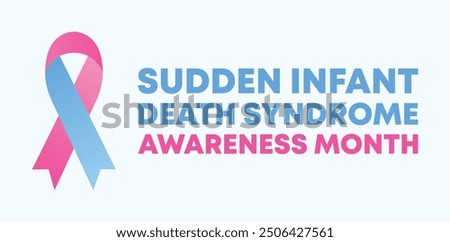 SIDS Sudden Infant Death Syndrome Awareness Month Every October Vector Template design 