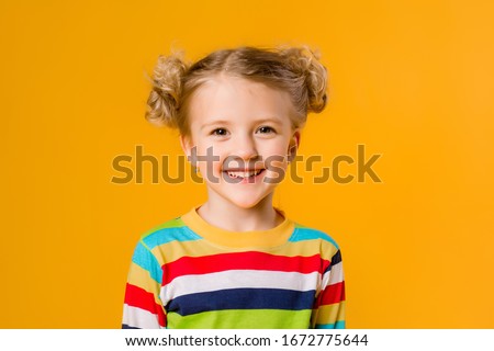 Similar – Image, Stock Photo Portrait of smiling kid standing in fresh green field. Lovely toddler boy explores plants, nature in spring. Childhood, future, agriculture, ecology concept