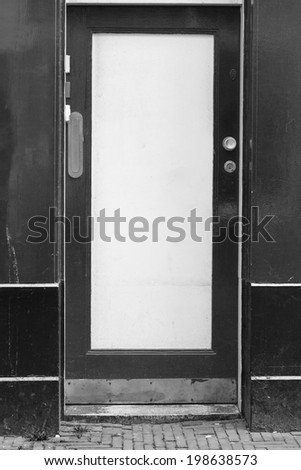 Modern house door (black and white)
